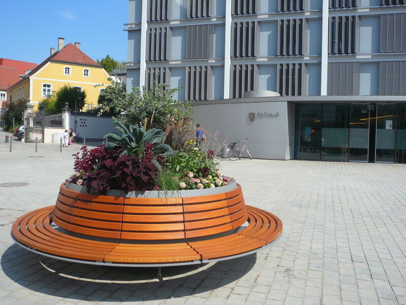 Pflanzinseln Rathausplatz